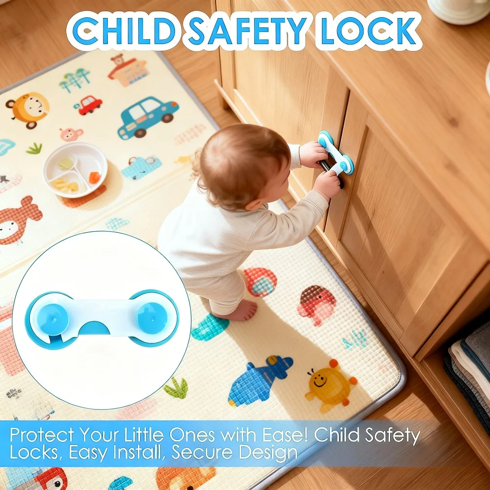 

Детские защитные замки с защитой от защемления, детские замки для ящиков шкафа, холодильника, безопасные детские замки для домашней кухни