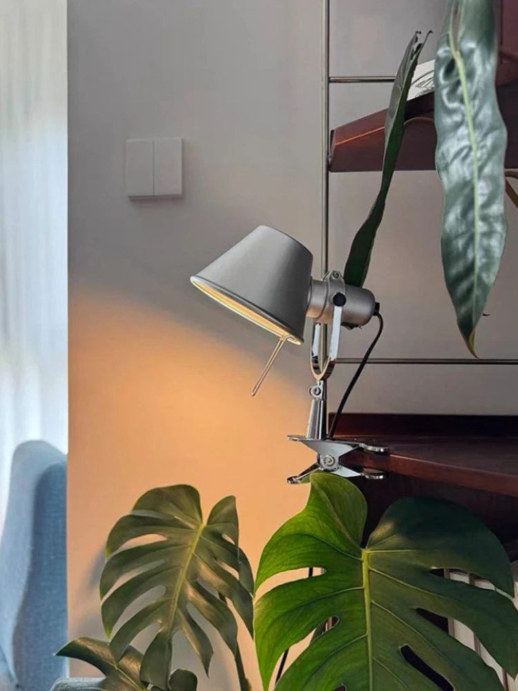 Vintage Straw hat clip wall lamp Restaurant Study Bedroom bedside Clip wall light Bauhaus Bookshelf Clip Reading Desk Lamp E27