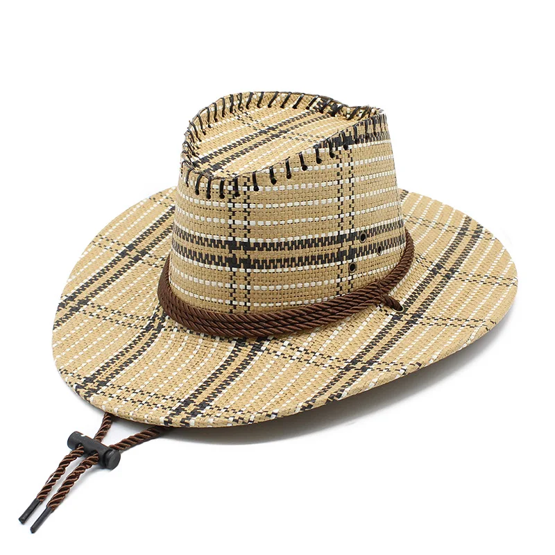 

New Spring And Summer British Style Western Cowboy Hat Men And Women Outdoor Seaside Hat Lmn-492