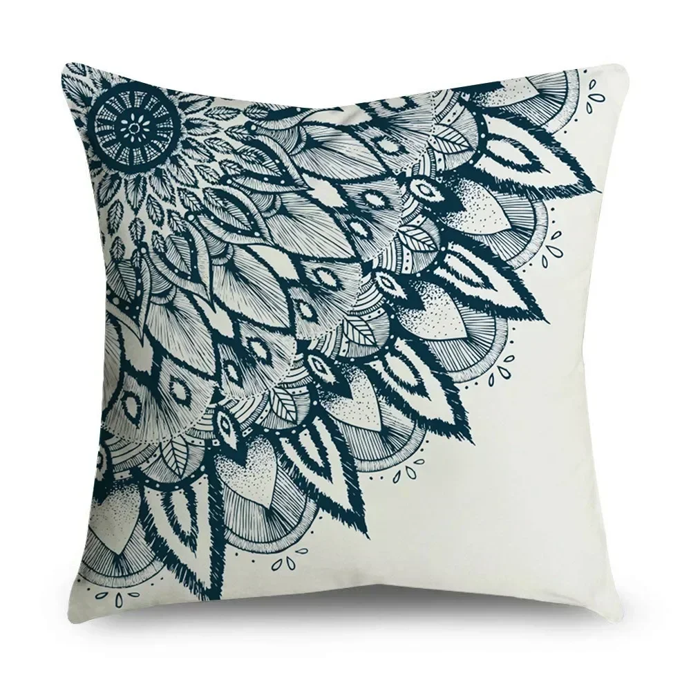Decorative Mandala Pillow Case 45x45cm Polyester Cushion Cover Home Decoration Throw Bohemia Chair Sofa Pillow Cover