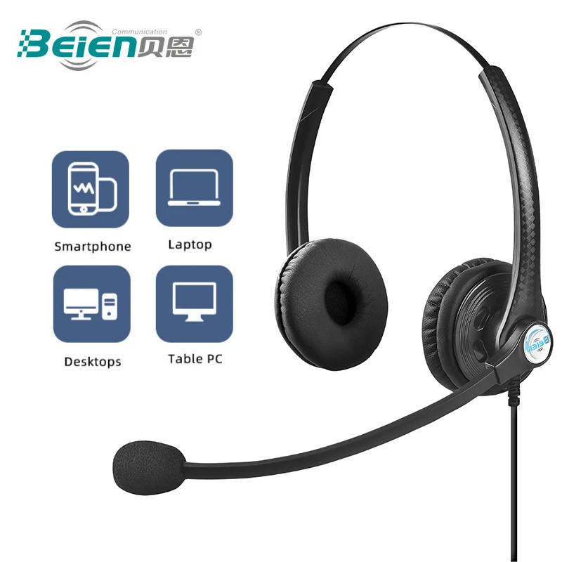 A26 Wired Headset,Noise Cancelling Headphone With Controller,Suitable for PC/Phone/Laptop/Home office,Earphone of Operator