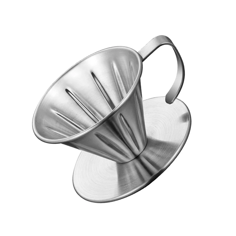 

Steel Filter Cup Tea Slag Funnel Cone Shape Drip Filter For Home Coffee Funnel Tea Making Tool Coffee Dripper