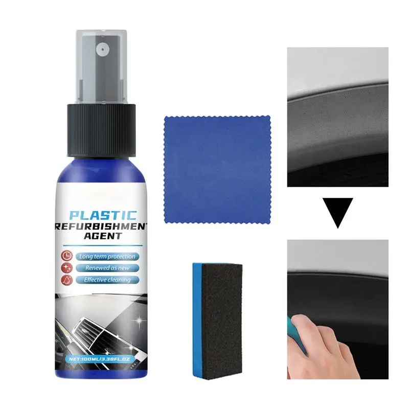 

Car Trim Restorer 100ml Auto Trim And Car Interior Polish Auto Leather Refurbishment Non-Greasy Revitalizing Coating Agent For