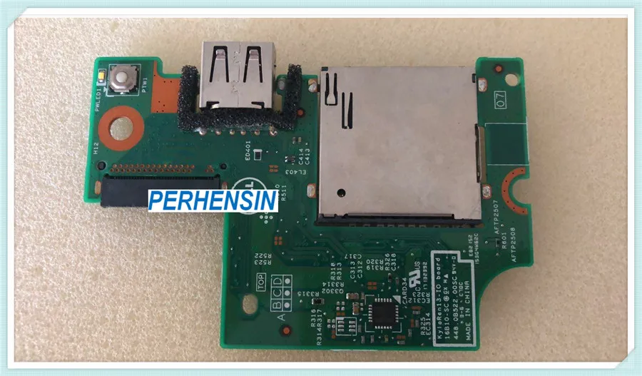 GENUINE FOR Dell Inspiron Power Button USB SD Card Reader IO Circuit Board  448.0522.00sc CN-B52D06 Tested Fast Shipping