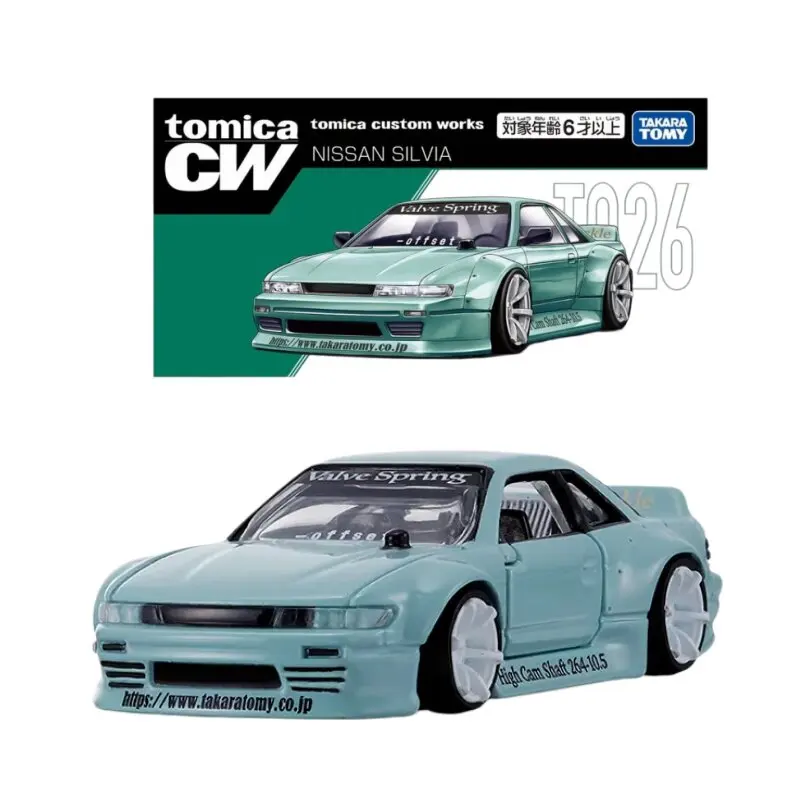 New Genuine Tomica Custom Works Nsx Nissan Silvia S15 Race Car Diecast Model Collectible Display Ornament For Adult Fans