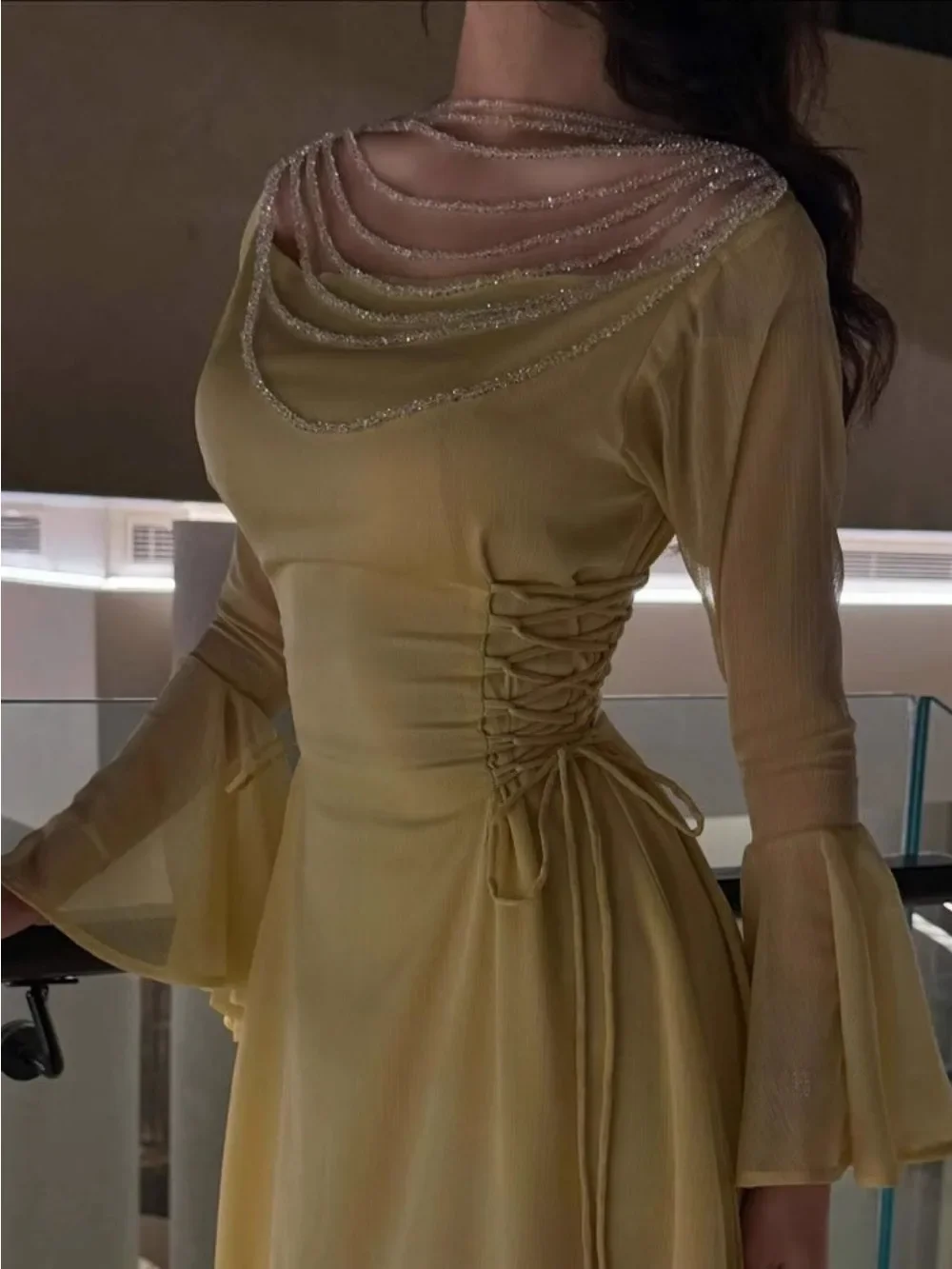 ชุดเดรสงานเลี้ยงวันอีดสำหรับผู้หญิง อาบายะ มุสลิม จาลาบียะ รอมฎอน สร้อยคอ ผ้าพันตัว เวสติโดส ลาร์กอส ชุดเดรสยาว อาหรับ เสื้อคลุมยาว โมร็อกโก ดูไบ คาฟตัน