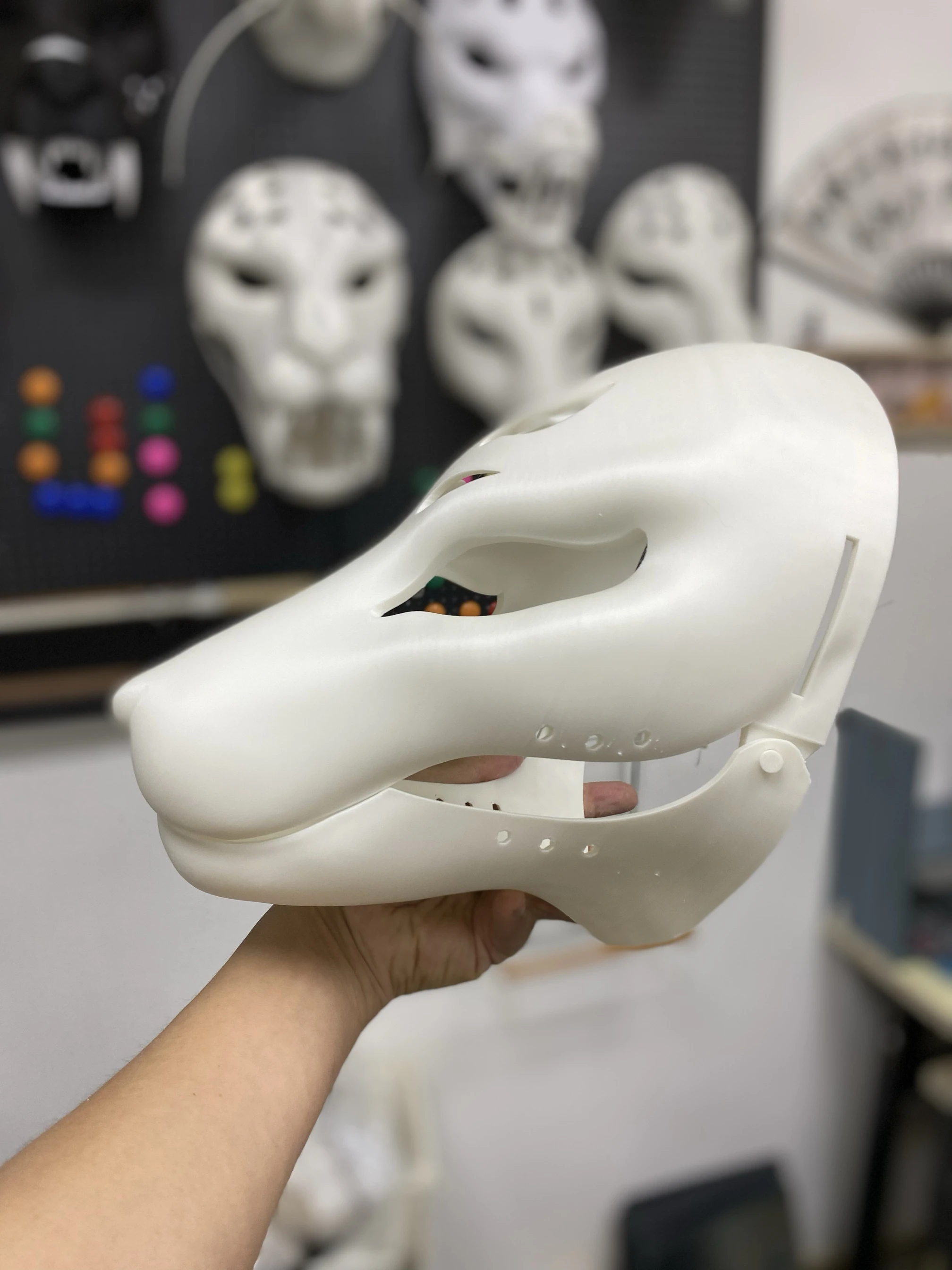 

Kigurumi Base Mask Half Realistic Style Fursuit Fox Headbase Movable Jaw Furry Cosplay Costumes Accessories cosplay mask