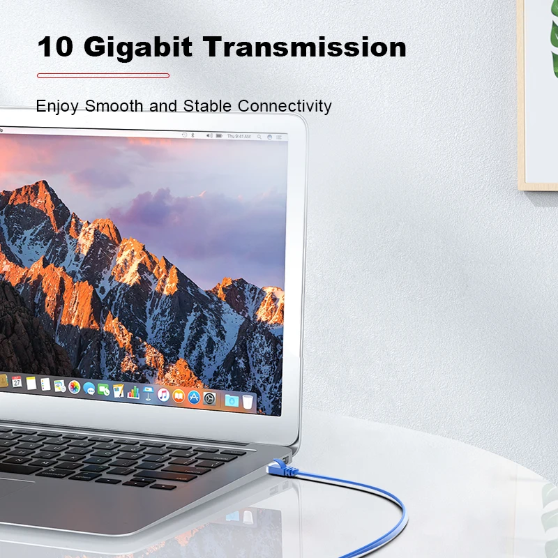 ROVLL Cat7 STP الإنترنت كابل التصحيح المسطح 10Gbps 30AWG كابل إيثرنت ل LAN الكمبيوتر راوتر مودم الكمبيوتر PS4 كابل التصحيح #2