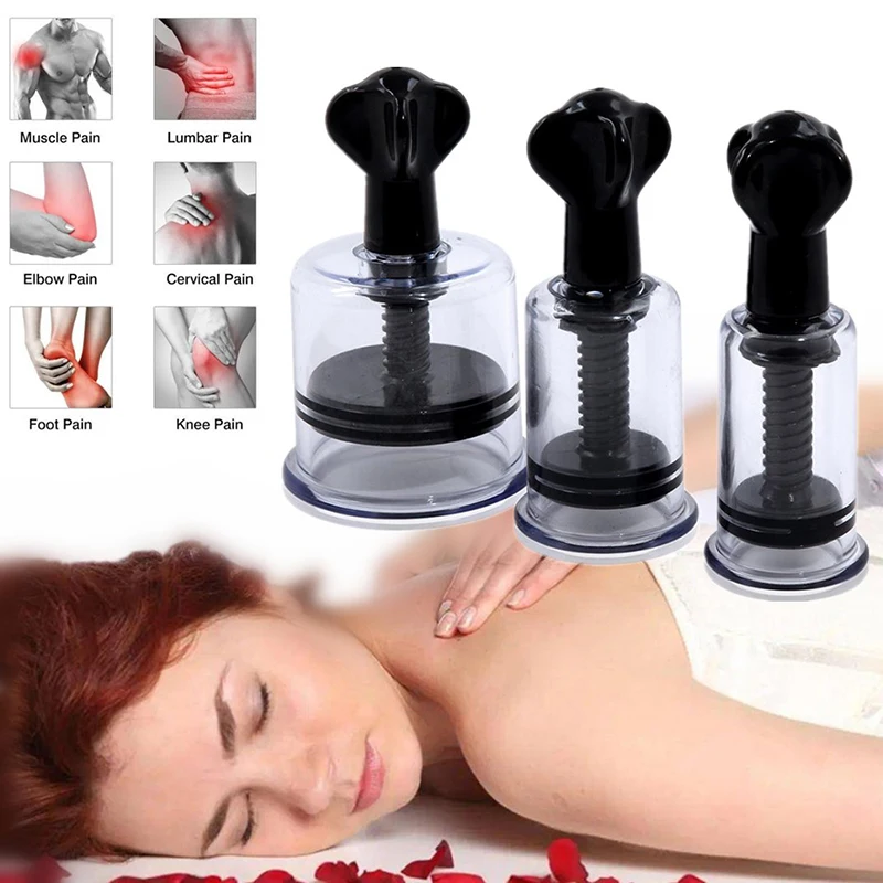 Cupping Device Vacuum Cupping Suction Cups Massage Physiotherapy Jars Manual Rotating Cupping Anti Cellulite Massager