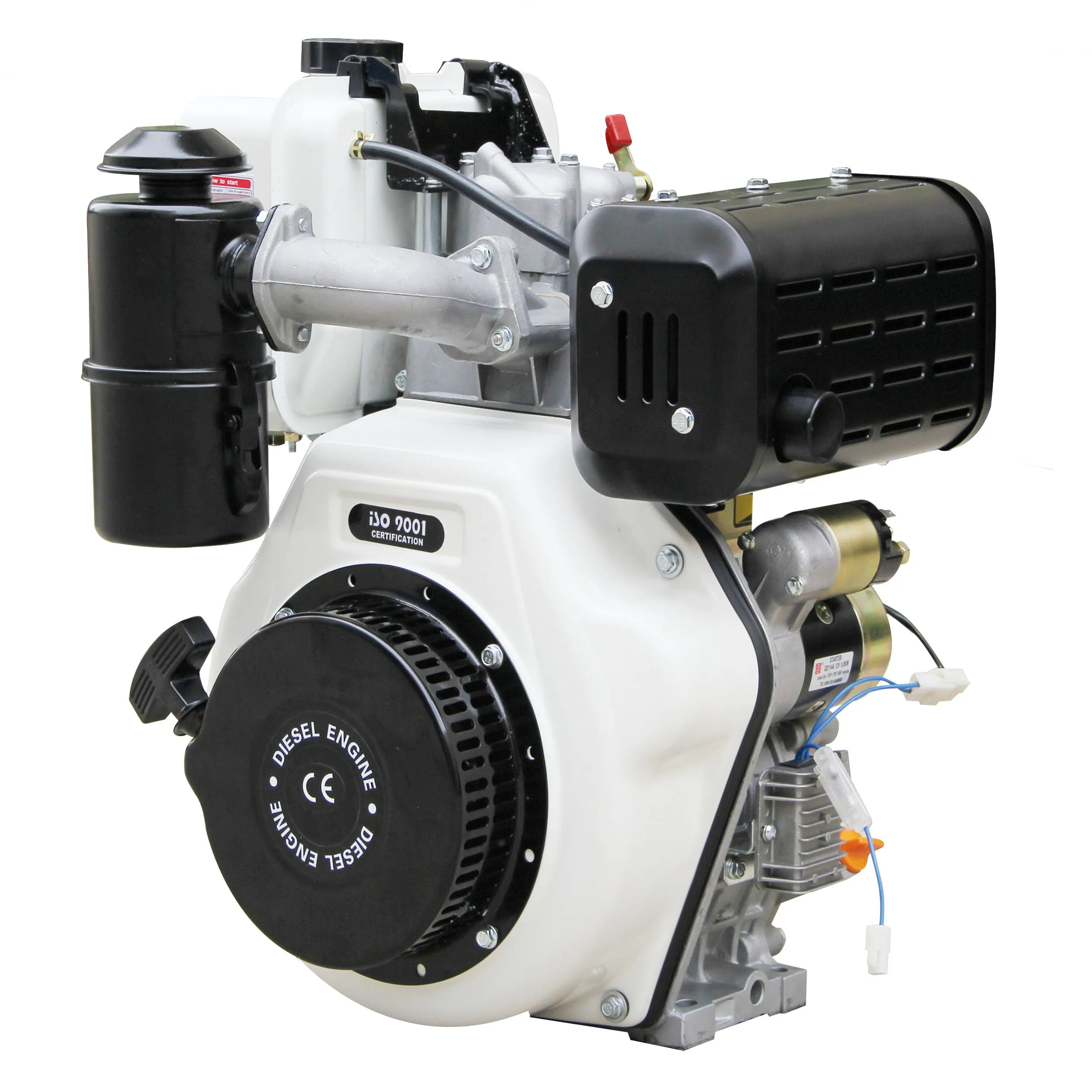 High Quality Euro V Standard Air Cooled Diesel Engine 12hp HR188f Italian Style Model Machinery Engines
