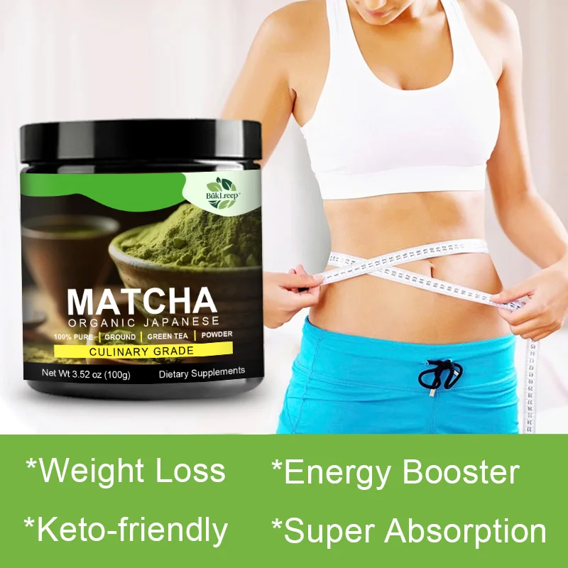 Organic Matcha Powder From Green Tea Powder Rich in Antioxidants & L-Theanine for Calm Focus, Energy & Weight Management