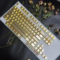 Aluminium Alloy Keycaps Custom Cherry Profile Point Key Cap Gold Sliver Black Metal point Key Caps for MX Mechanical Keyboard