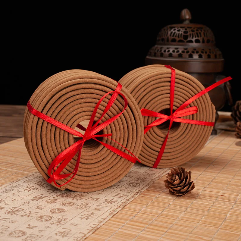 30 Discs Natural Sandalwood Incense Coils 12 Hours Pray To Buddha Living Room Coil Incense Home Fragrance Products Wholesale