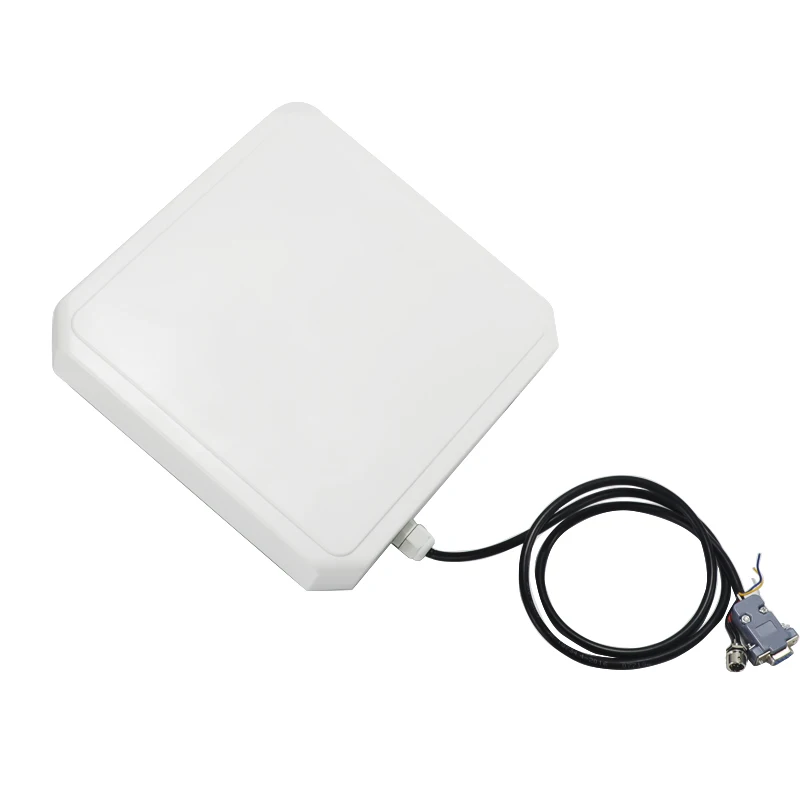 9dBi طويلة المدى قارئ RFID USB UHF RFID قارئ متكامل 0-10 متر مسافة RS232 UHF قارئ RFID لإدارة المركبات