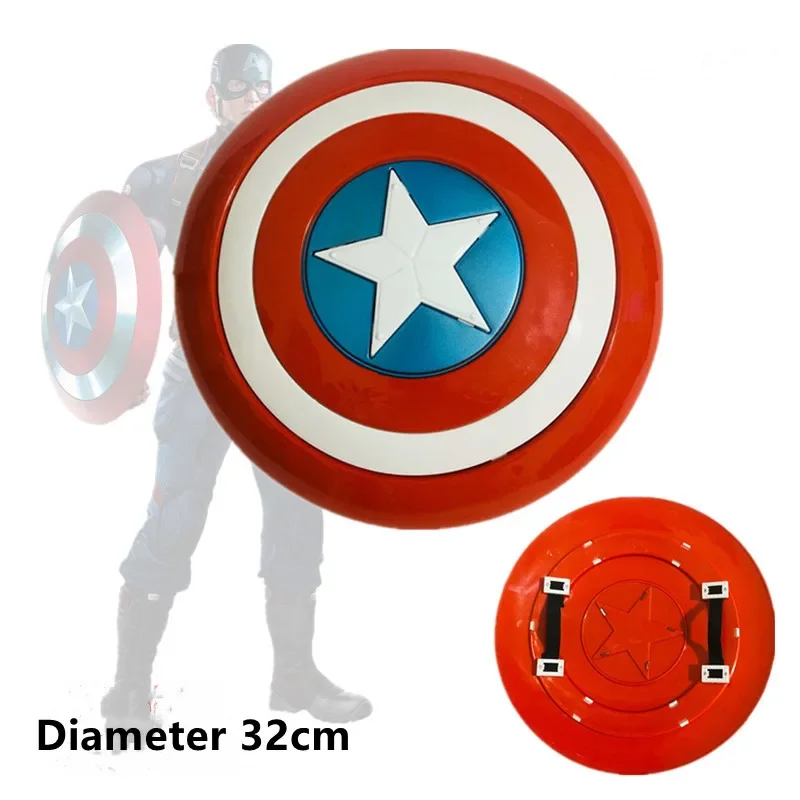 Marvels Children's Shield Toy Kid Captain Team Plastic Shield Toys Super Hero Weapon Props Diameter 32cm Kids Toys Birthday Gift