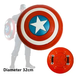 Marvels juguete de escudo para niños, Escudo de plástico del equipo de capitán, accesorios de arma de superhéroe, diámetro de 32cm, juguetes para niños, regalo de cumpleaños