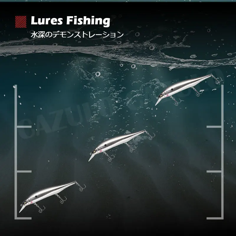 เหยื่อปลอมตกปลาแบบแข็งขนาด115มม. 16.7ก. เหยื่อชุดอุปกรณ์ตกปลาปลาซิว