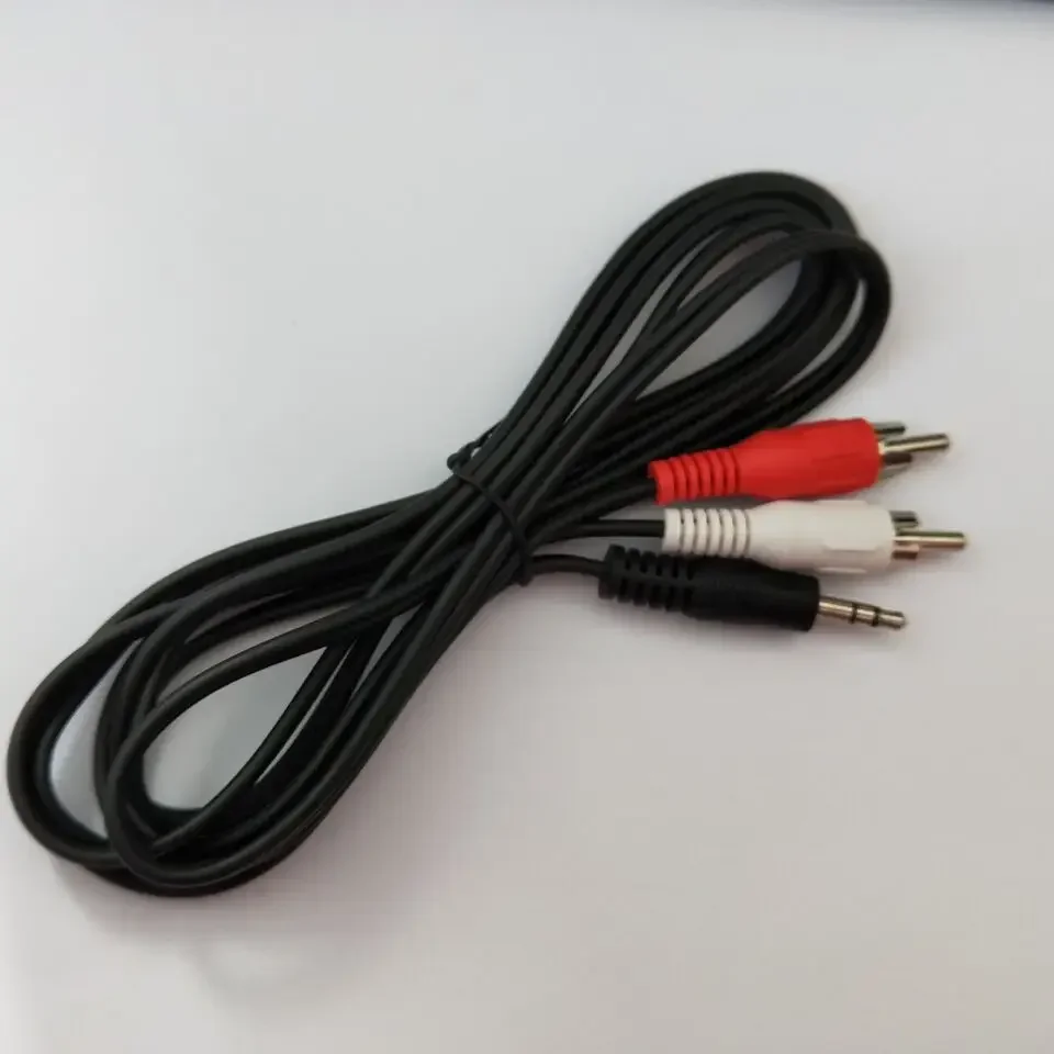 Audio & Video Cables 3.5 Jack to 2 RCA male   2rca  3.5mm AUX Stereo  Car  Splitter New 3.3ft/1m