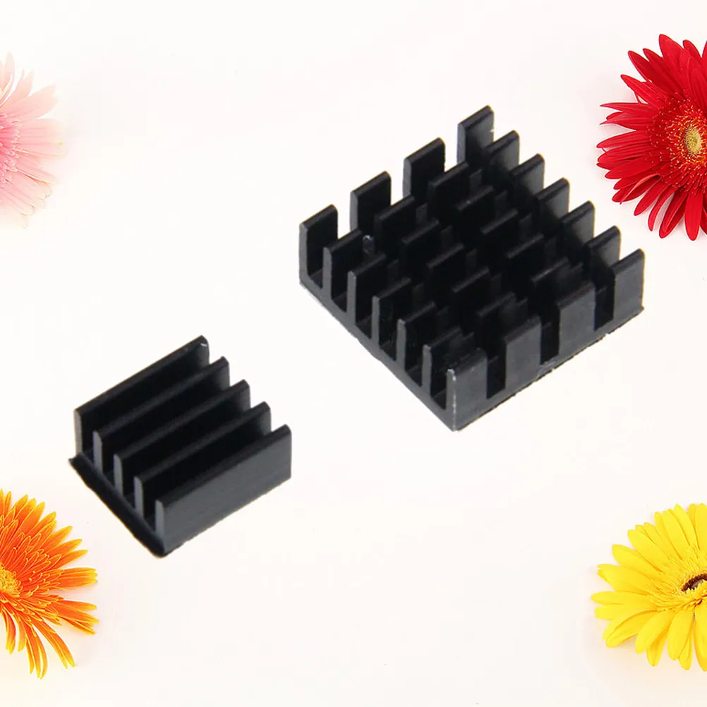 2Pcs Aluminum Heat Sink Radiator Kit Short Profile Cooling Block for 3B 3B Plus Pcb Heat Sink Thermal Tape Included