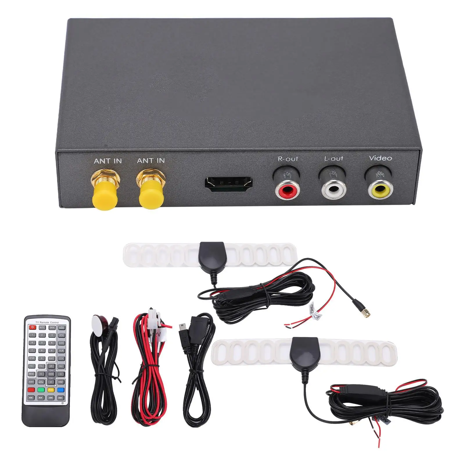 High-Speed Mobile TV Box Receiver for car - Compact HD Digital Broadcast with Remote Control, 160km/h Stability