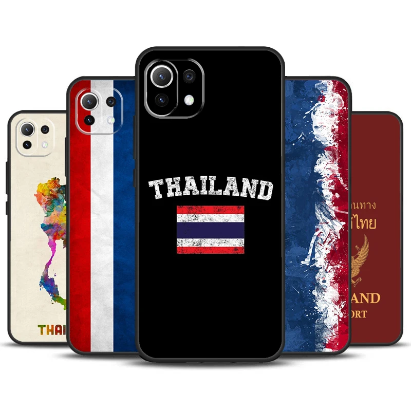 Thailand Flag Map Case For POCO M6 X3 X5 X6 Pro F3 F5 M5s Cover For Xiaomi 13T 12T 11T 14 Pro 12 13 Lite Case