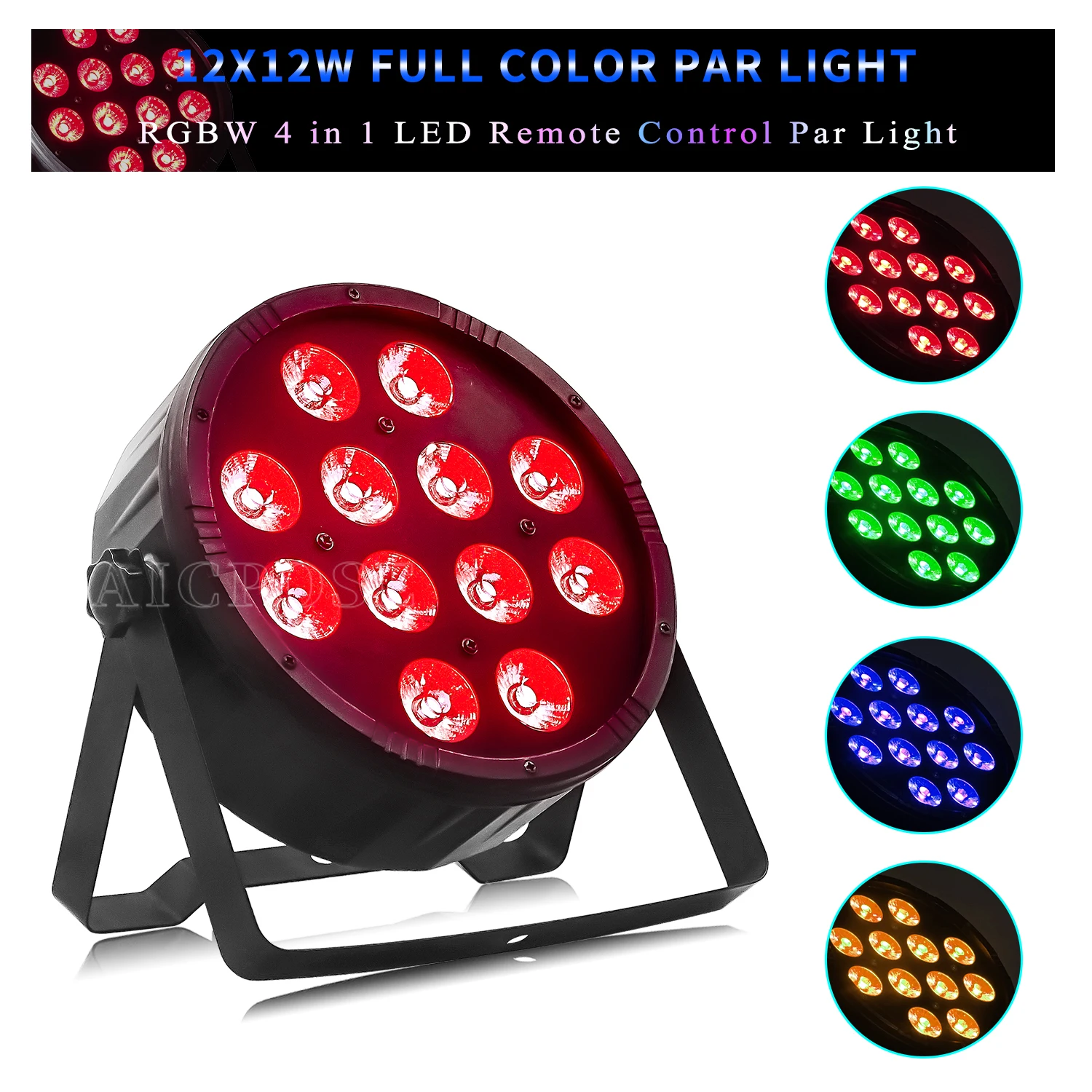 

12x12W 4in1 Led Par Lights RGBW 12*12w ABS Material Flat Par Led With dmx512 Disco Lights Professional Stage Equipment Lighting