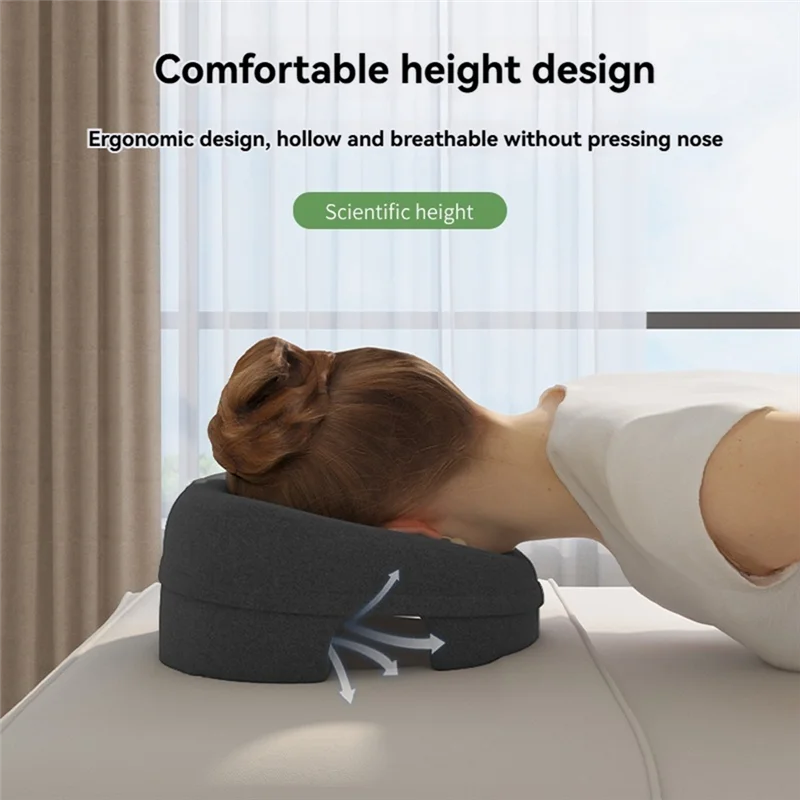AAAC-almohada para la cabeza transpirable de espuma viscoelástica, almohada ergonómica para tumbarse, almohada de apoyo para masaje corporal, almohada para descanso facial