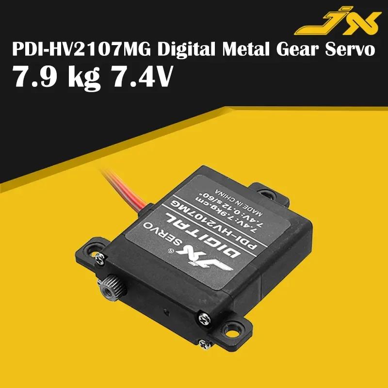 

JX Servo PDI-HV2107MG 7.9kg CNC Steering Torque Digital Metal Gear Core Standard Servo For RC Fixed Wing Airplane