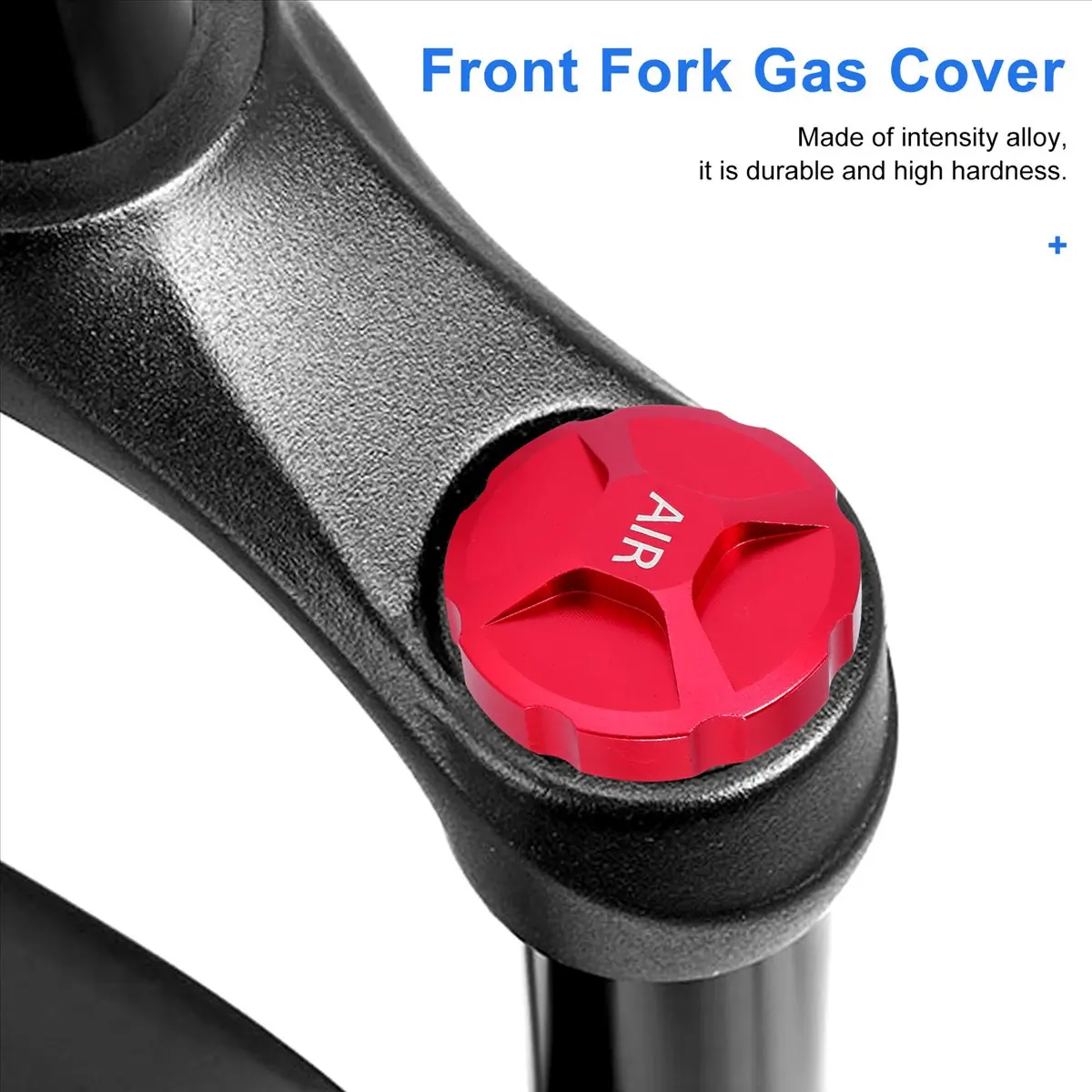 !【A1610F Top Deals】MTB Bicycle Fork Cover Cap Aluminum Alloy Air Fork Nozzle Cover Shock Absorption Front Fork Gas Caps Cover,Re