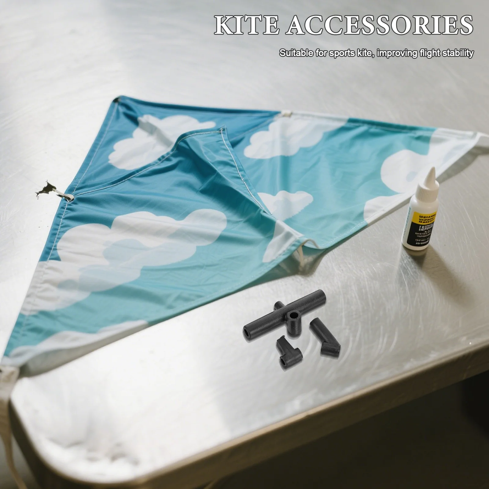 12개 플라스틱 연 프레임 연결부 DIY 교체 부품 스포츠 연 수리 액세서리 연 조립 도구 플라스틱 지지대