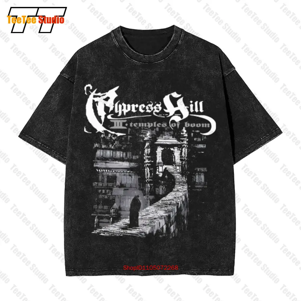 Cypress Hill Band Temples Of Boom Cotton Black S 234Xl Vintage Oversized T-Shirt Oh419 ZSG4