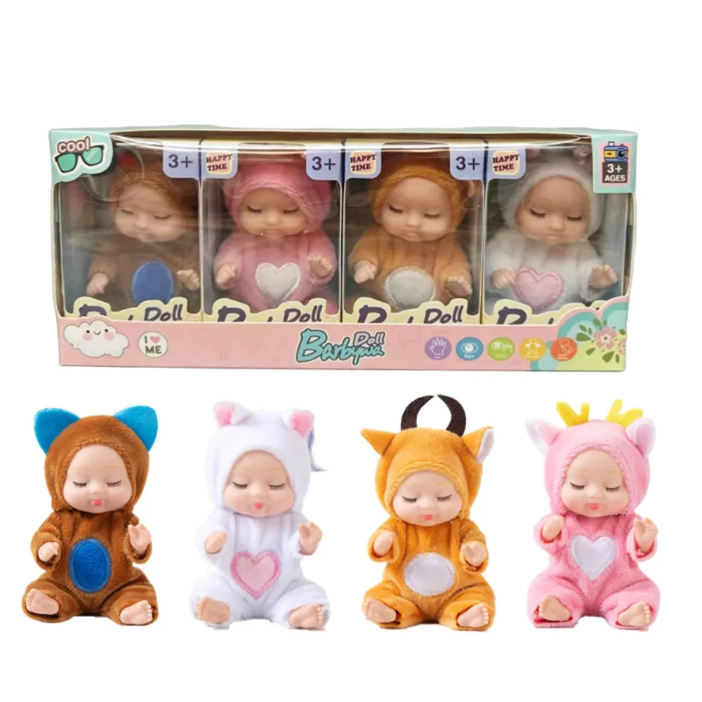 Poupées BJD Fleece Baby Series pour enfants, jouet mignon Reborn Butter, vêtements à motifs d'animaux, jouets réalistes, cadeau d'anniversaire, nouveau