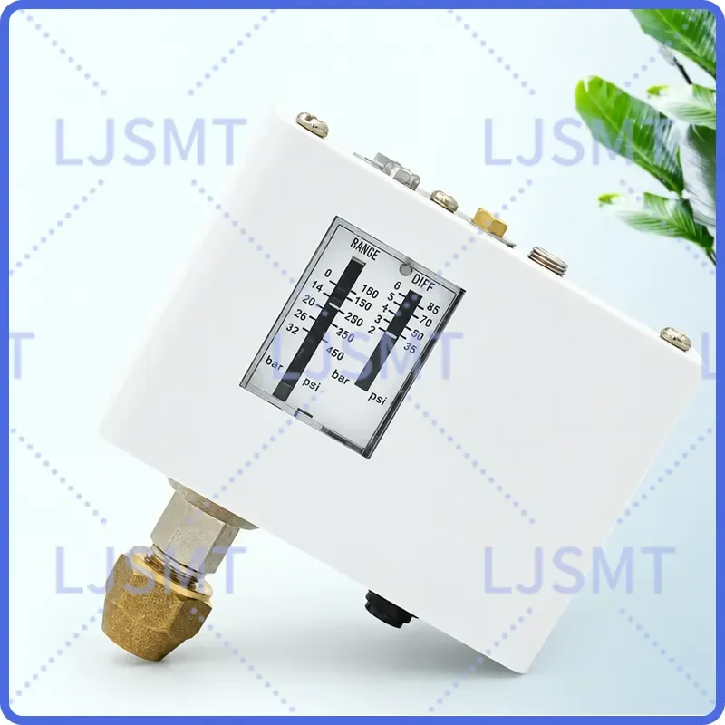 for LEFOO LF55 2-42bar Automatic Pressure Switch Controller Mechanical Pneumatic Pump Refrigeration Switch