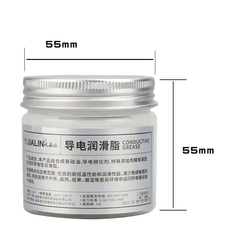 New 100g Electric Contact Grease Conductive Paste Electricity Compound Grease for Low Resistance Value  for Household Appliances