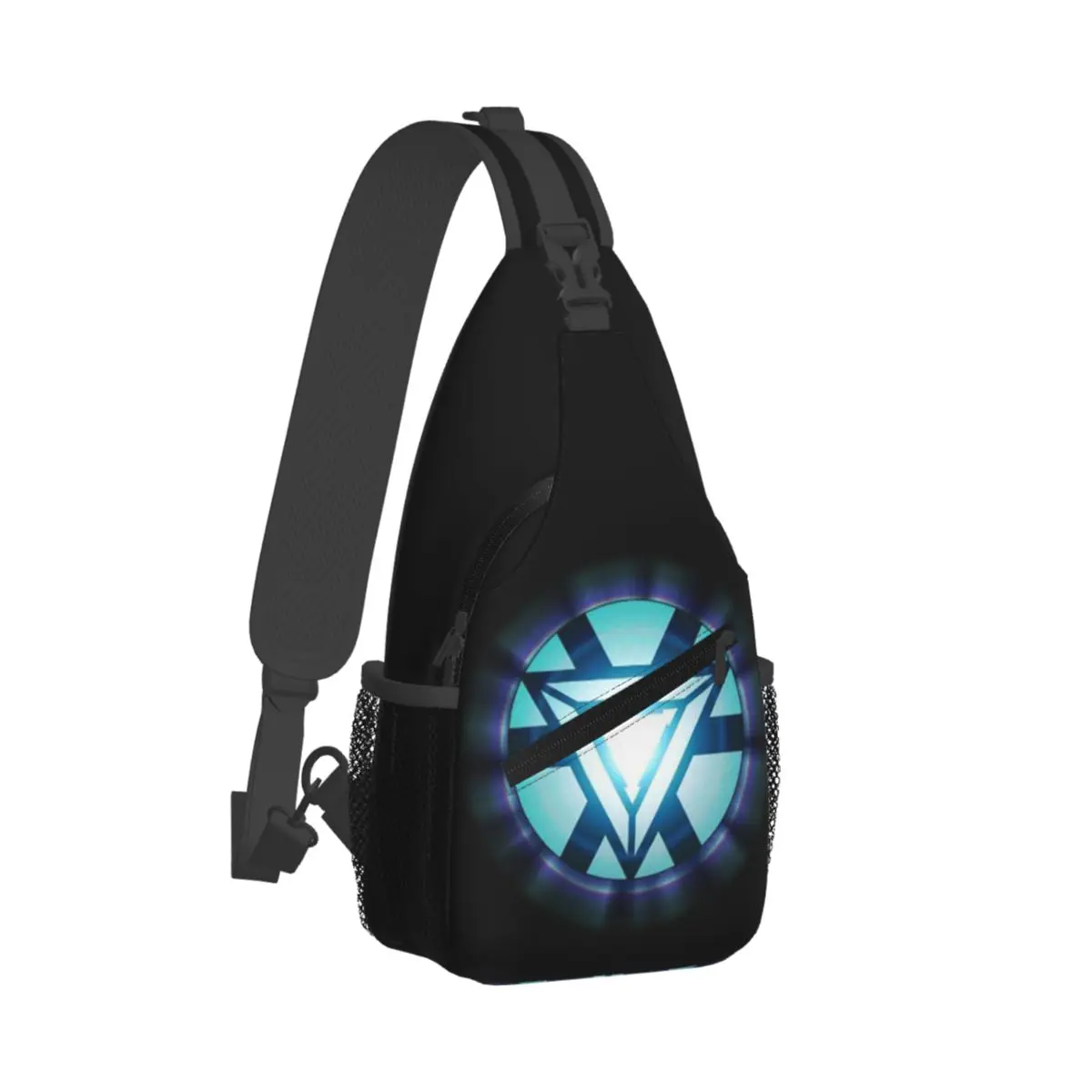 Custom Iron Man Hero Movie Shine Shoulder Crossbody Chest Backpack For Cycling Shoulder Chest Bags Sling Bag Shoulder Backpack