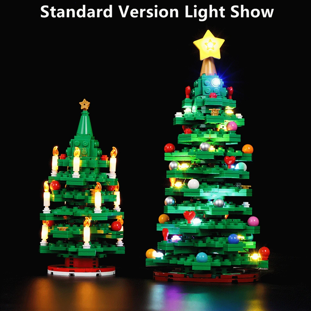 Merry Christmas Decoration Kyglaring LED Kit For 40573 Christmas Tree Lighting Set DIY Toys (Not Included Building Blocks)