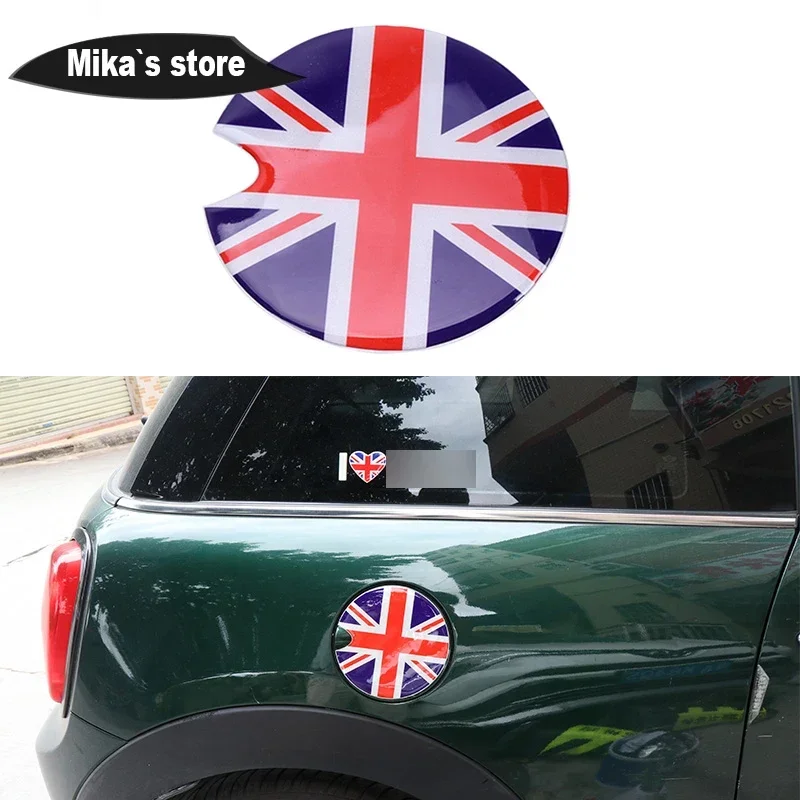 For MINI COOPER ONE F55 F56 R55 R56 R60 COUNTRYMAN CLUBMAN Oil Fuel Tank Cover Decorative Shell Sticker Cover Decals Union Jack