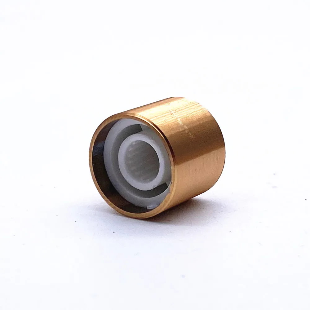 2pcs 15*13mm Gold Knob Aluminum Alloy Potentiometer Control Knob Volume Audio Knob for 6mm Knurled Shaft Knob