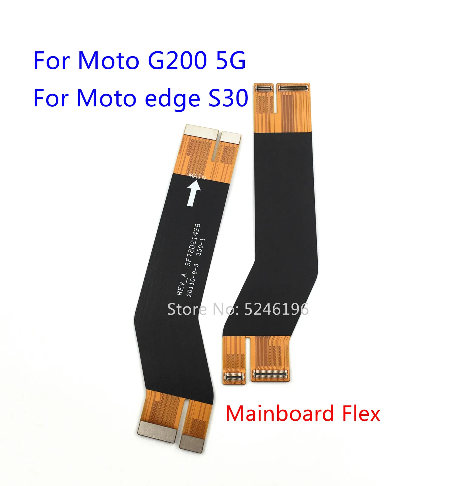 1 Uds. Cable flexible de conexión de carga de Tablero Principal para Motorola Moto G200 5G/Moto edge S30 XT2175-2 pieza de repuesto