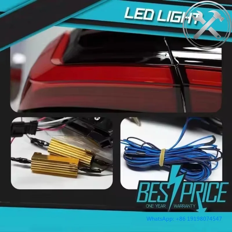 

Full LED Taillights Assembly 2009-2015 Full Size Sedan Fog Brake Turn Signal DRL 6000K Waterproof Automotive Accessories