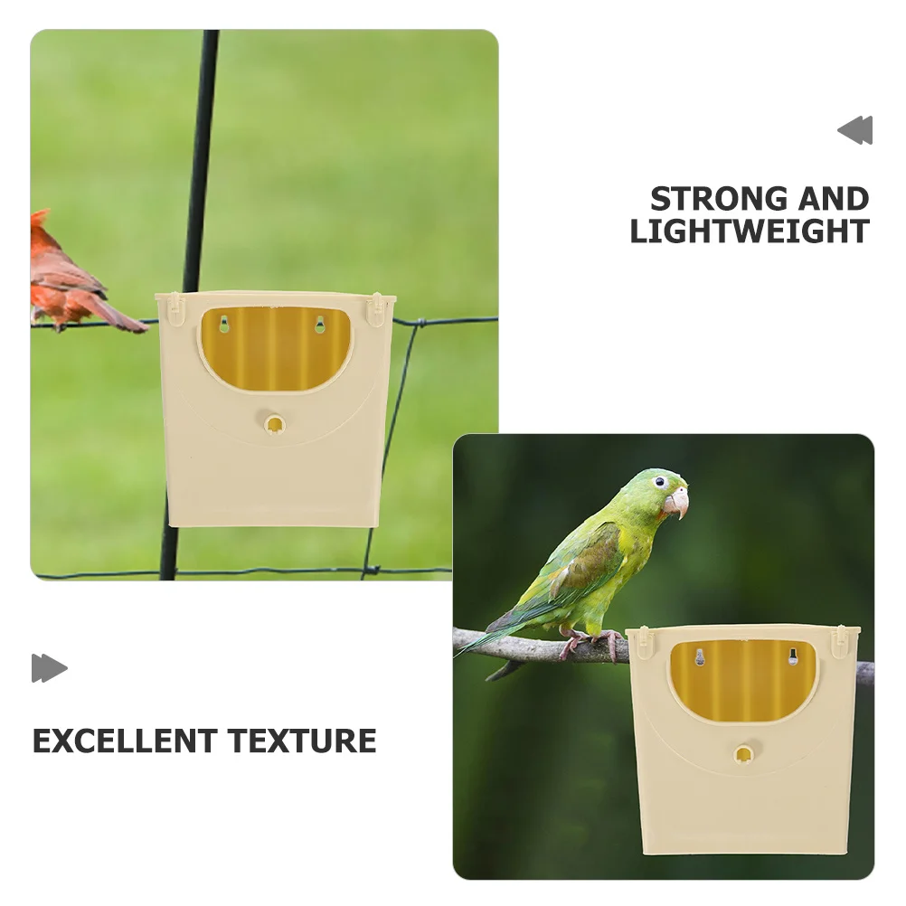 

5pcs Plastic Bird Nest Durable Strong Lightweight Breeding Box For Parakeet Parrot Small Birds Roosting Nesting Cage Habitat