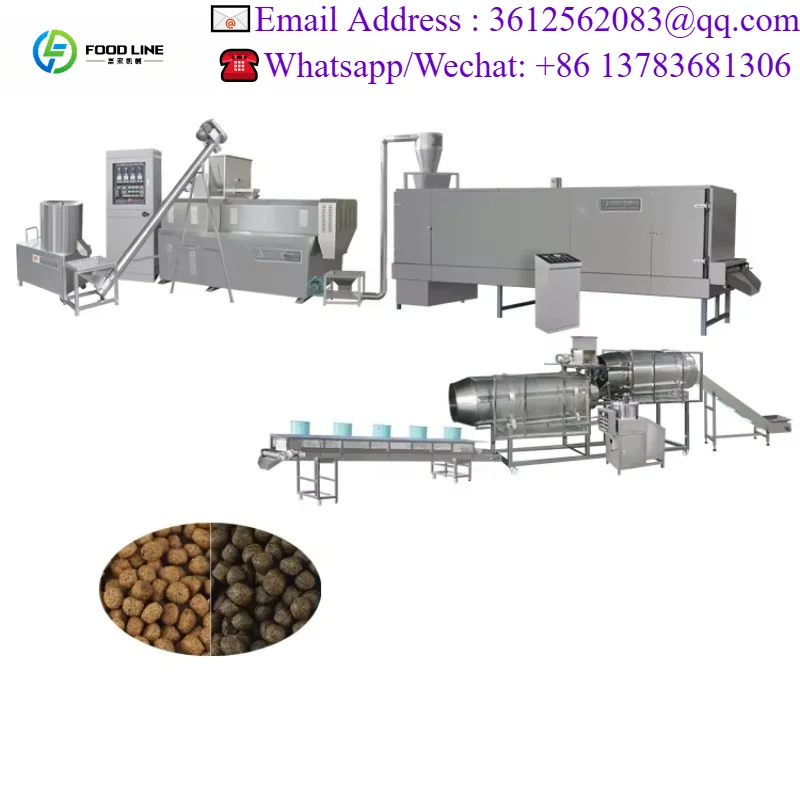 Customized Floating Fish Feed Extruder Machine Complete Feed Production Line For Aquaculture Plant