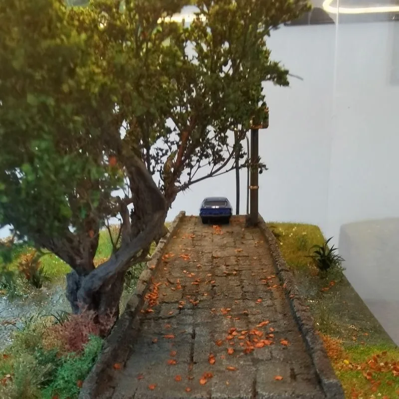 Mini small scale car model handmade miniature scene camping off-road boys gift garage floor ornament