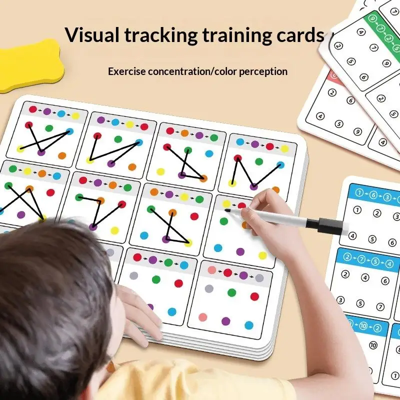 Attention Training Color and Number Recognition Kit: Ideal Gift for Children's Memory Improvement