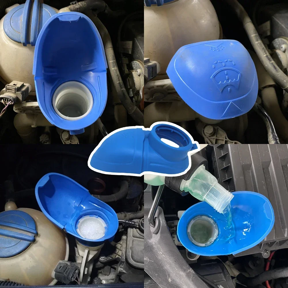 Windscreen Wiper Washer Fluid Reservoir Bottle Lid Cap Cover for Skoda Kodiaq Tank Filler Neck Replace Parts Accessories Kit Car