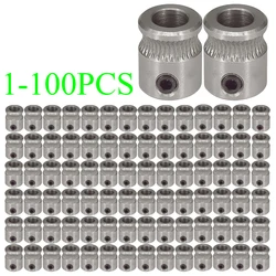 1-100PCS MK8 Driver Gear 9mm*5mm*11mm Part For Extruder 1.75mm 3.0mm Filament 3D Printers Parts Extrusion Wheels 5mm Pulle