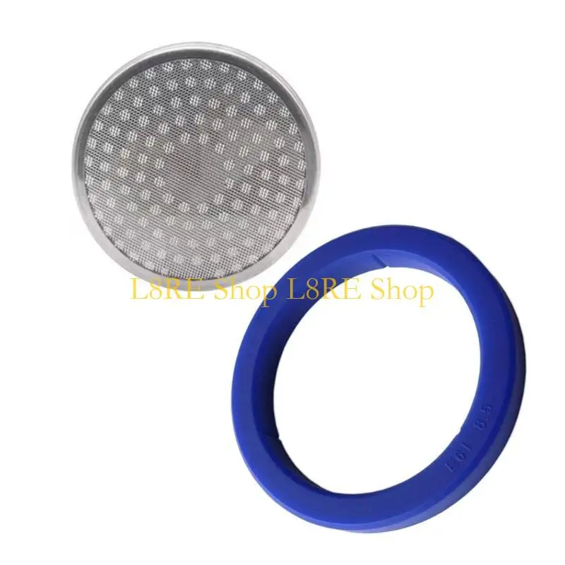 

L8RE Stainless Steel Coffee Water Distribution Net Silicone Steam Rings for Espresso