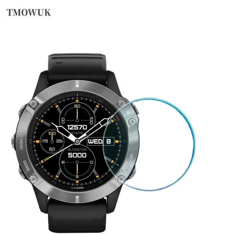 For Garmin Fenix 6 6S 6X Pro Silver Screen Protector Soft TPU Hydrogel Film HD Clear Anti-scratch Watch Protective