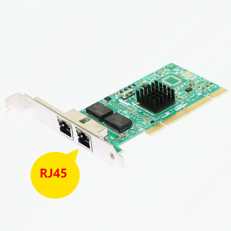 Intel I82546 독립 MAC 1000Mbps 소프트 라우팅용 PC/서버용 듀얼 포트 기가비트 PCI 이더넷 카드