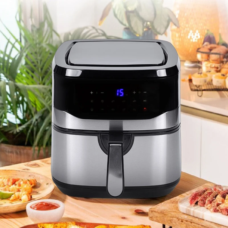 Fryer Oil Free 7.5l 1800w Oven Commercial Digital Home Use Touch Screen Stainless Steel Air Fryer